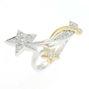 Chanel Comete 750 White Gold 750 Yellow Gold Diamond Ring